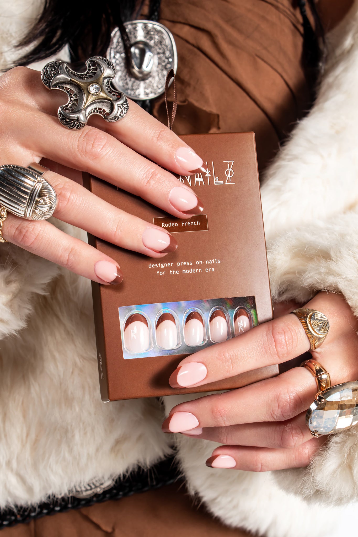 New designer medium length almond fake false nails bling glitter press on  nails - AliExpress